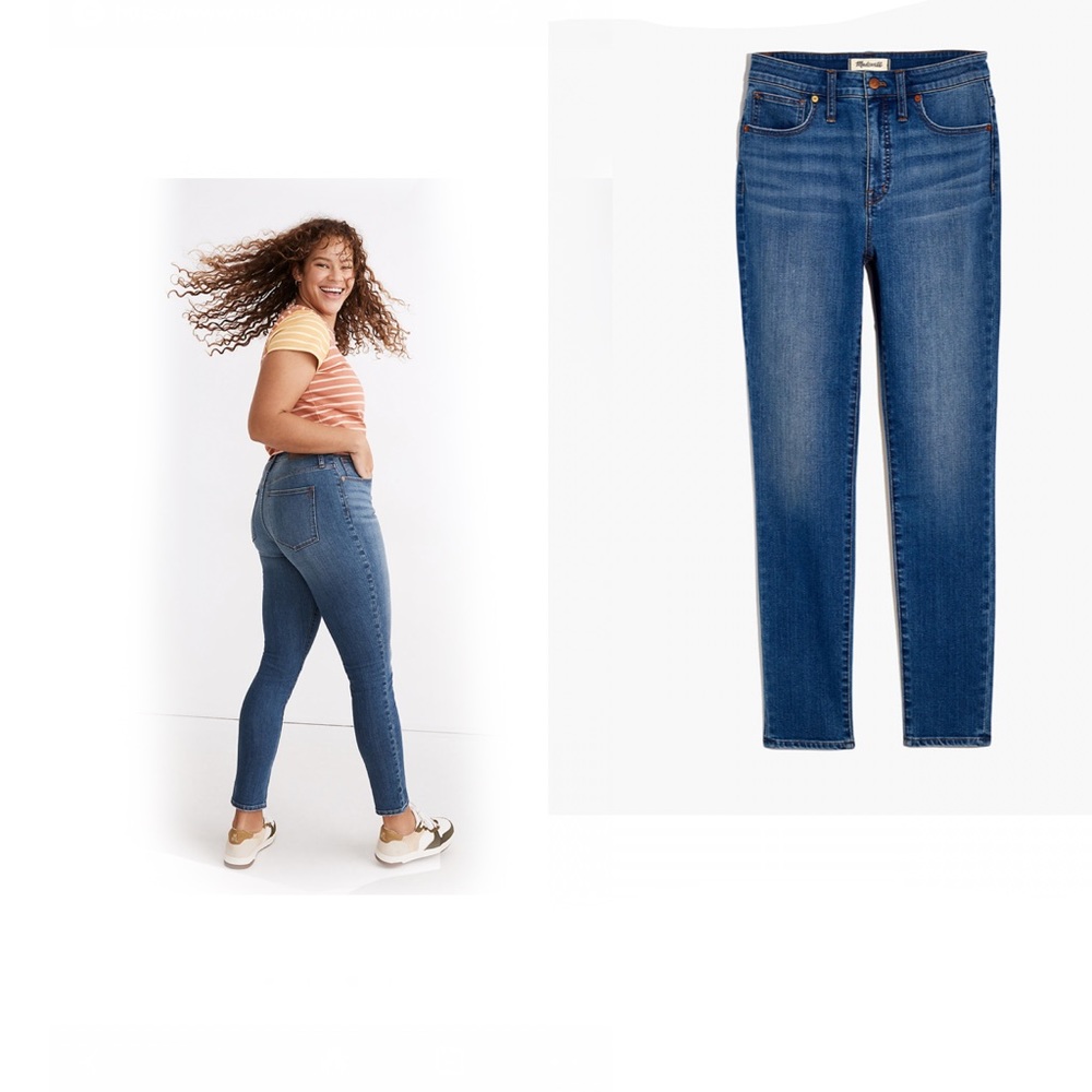 PETITE Madewell Curvy High Rise Skinny Crop Jeans